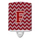 thumbnail image 1 of "Treasures Letra F Chevron Maroon and White Night Light, 6x4, Multicolor" Caroline's Treasures CJ1049-FCNL, 1 of 1