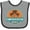 Heather and Black, variant on Inktastic Cabo San Lucas Beach Vacation Boys or Girls Baby Bib