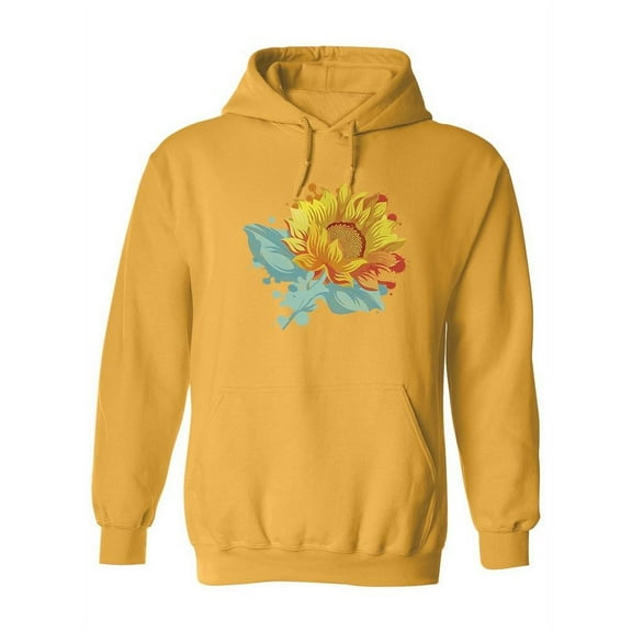 Yellow Sunflower Hoodie Women -SPIdeals Designs, Female 3X-Large