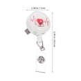 thumbnail image 2 of Multi Color 8.50X3.00X2.20cm Badge Holder Retractable with Clip-on and Key Chain for Nurses Doctors 2Pcs, 2 of 8