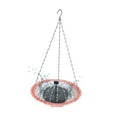 thumbnail image 1 of Baño para pájaros colgante con bomba de fuente de energía solar con gancho, ligero Rosa, 1 of 9