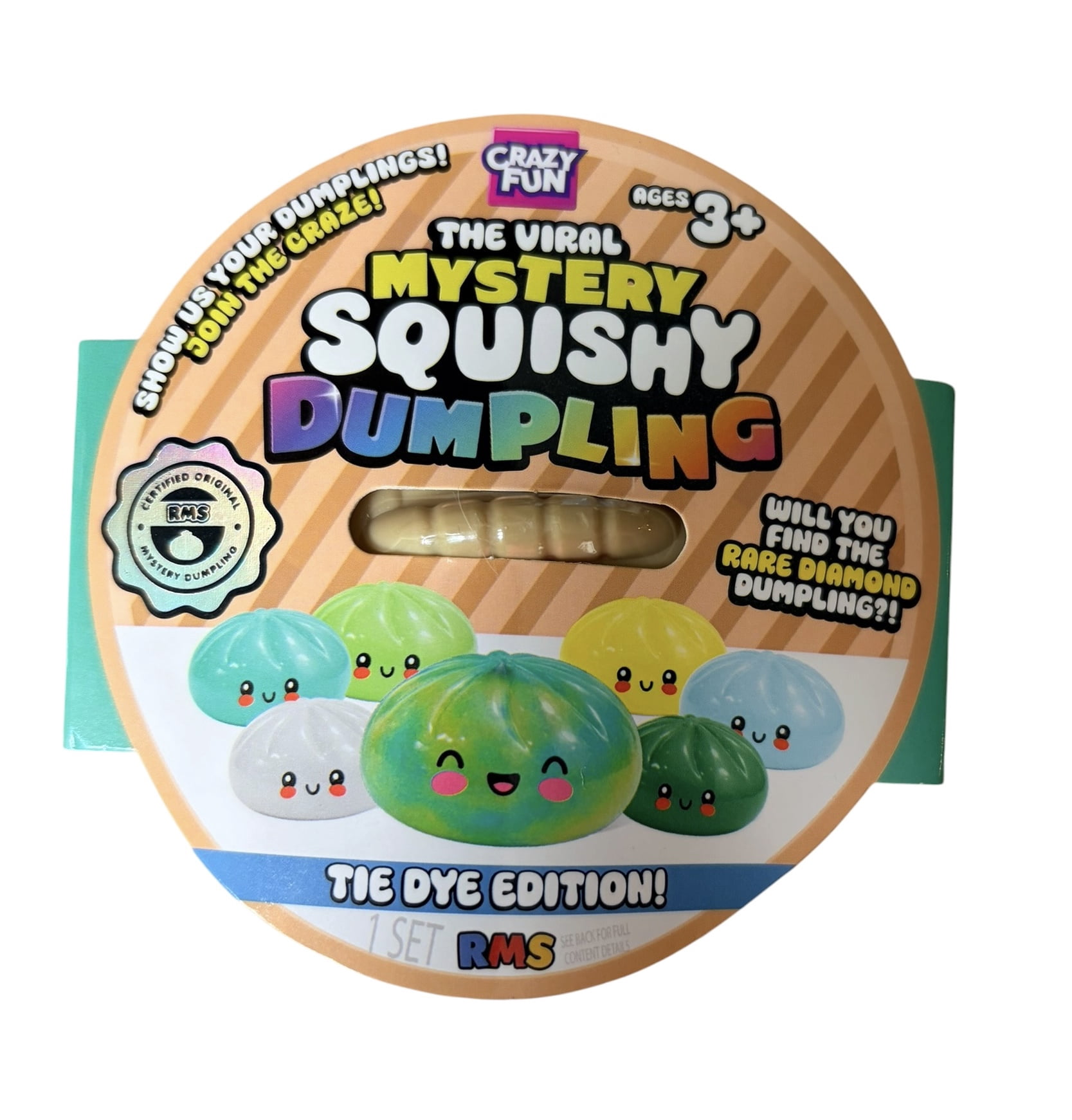 RMS The Viral Mystery Squishy Dumpling Tie Dye Edition 2 Pack