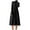 Black-333, variant on Bestselling,Women's Elegant Semi High Collar Long Sleeve Sweater Dress, Ideal for Stylish and Cozy Looks Practical and Stylish|Acrylic,Black,Sopatenor