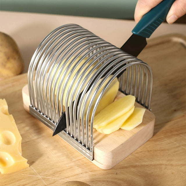 Aparatos de cocina, Accesorios de cocina, Utensilios de cocina, Rebanadora de pan, Ayuda para el pan casero, Rebanadora de pan tostado, Herramientas de repostería de cocina, Rebanadora de pan de acero