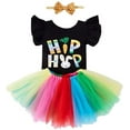 thumbnail image 1 of Newborn Infant My First Easter Baby Girl Outfit Bunny Romper Tutu Skirt Set, 1 of 6