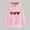 Pink 4, variant on Women's Pink Valentine's Day Hooded Cute Heart Print Pullover Casual Solid Long Sleeve Regular Sweatshirt Tops Pink M