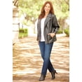 thumbnail image 3 of Catherines Women's Plus Size Faux Leather Moto Jacket, 3 of 5