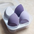 thumbnail image 2 of 4PCS Makeup Cosmetics Foundation Sponge Puff (Purple) - Pack of 1, 2 of 5