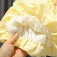 thumbnail image 5 of Mercatoo Toddler Girls Dress Summer Yellow Striped Suspenders + White Shorts Girls 2Pcs Dress 2 to 10 Year, 5 of 8