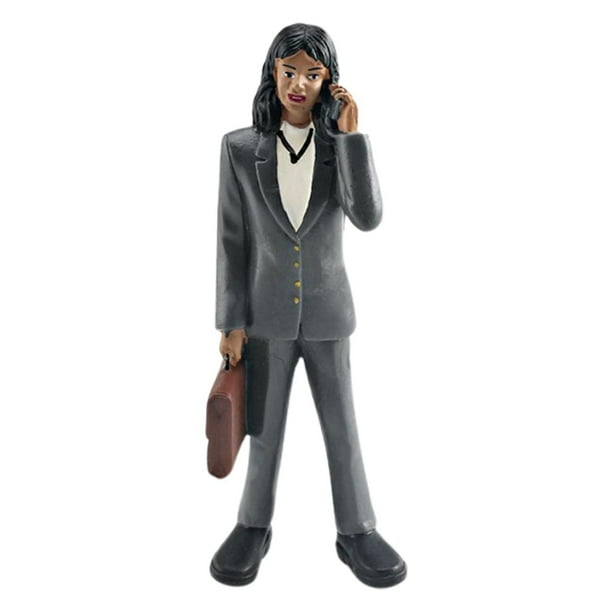 Figura modelo de personas pequeñas, juguete para juego de imitación, coleccionables, diseño de paisaje, ornamento en miniatura, artesanía pintada a Obrero
