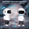 thumbnail image 1 of [Tamaño pequeño] Mini astronauta peso bruto 360 g astronauta Proyector de cielo estrellado Luz nocturna cielo estrellado, 1 of 4