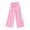 Pink, variant on Asxite Womens Pajama Pants Plaid Print Elastic Waist Straight Leg Loose Breathable Bottoms