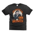 thumbnail image 2 of Mens Halloween t-shirt Michael Myers Shirt Serial Killer Tee Shirt Just Waiting For Halloween Shirt (Large Grey), 2 of 6