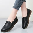 thumbnail image 2 of Black Women Flat Shoes With Breathable Design Round Toe Closed Toe For Leisure Wear, 2 of 9