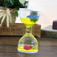 thumbnail image 2 of Reloj de arena de aceite líquido Salvador Juguete de Escritorio sensorial con Temporizador de Burbujeador de movimiento Amarillo, 2 of 10