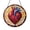 Acrylic 3.5 Inch, variant on Anatomical Heart Stained Glass Sun Catcher, Handmade Window Hanging Gift