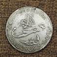 thumbnail image 2 of ZHAOCHENG Monedasparacoleccionistas-BritánicaElizabethII1959ViejoBlancoCobreMoneda38MM, 2 of 2