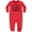 Red, variant on Pretty Eyes and Chubby Thighs Baby Fleece Romper
