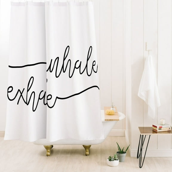 Society6 Sisi And Seb Inhale X Exhale Shower Curtain 71" x 74"