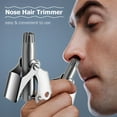 thumbnail image 4 of Amdohai Stainless Steel Nose Hair Trimmer Set Hair Shaving & Nail Nose Hair Removal Travel Manual Trimmer Kit with Opener Function Washable & Portable, 4 of 6