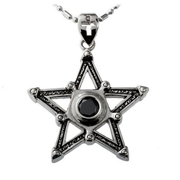 R.H. Jewelry Stainless Steel the Five Pointed Star Pendant