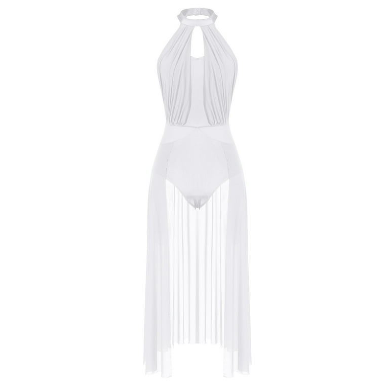 slim fit dress slacks White Frilly Ruffle Lace Dress Rave Festival Outfit – Styledup.co.uk