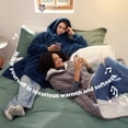 thumbnail image 4 of Manta portátil con capucha Bedsure Cozy Sherpa para mujeres y hombres, 4 of 6