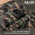 thumbnail image 4 of Delantal de trabajo y barbacoa Asaya Chef con abridor de botellas y toalla de mano - Durable lona de algodón de 10 oz Hardware de latón y correas cruzadas en la espalda - Para hombres y mujeres asar y, 4 of 5