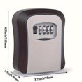 Key Lock Box Discrete Key Lock Box, Wall Mounted Key Safe Box with Lock & Cover, Outdoor ...