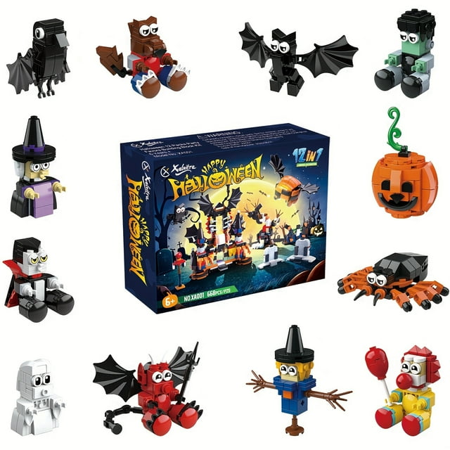 668pcs/set 12 In 1 Assemble Building Blocks Collection Toys, Educational Puzzle Bricks Toy, Birthday Christmas Gifts