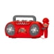 thumbnail image 3 of Micrófono para Niños, Máquina de Karaoke, Mini Altavoz, Regalos de Cumpleaños, Juguetes de Aprendizaje Portátiles para Fiesta de Viaje Al Aire Libre Rojo, 3 of 8