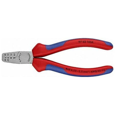 UPC: 0843221016005 | Knipex Trapezoidal Crimping Pliers for end sleeves (ferrules) – MultiGrip