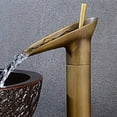 thumbnail image 4 of AFQH All copper retro hot and cold basin over counter basin waterfall faucet, 4 of 9