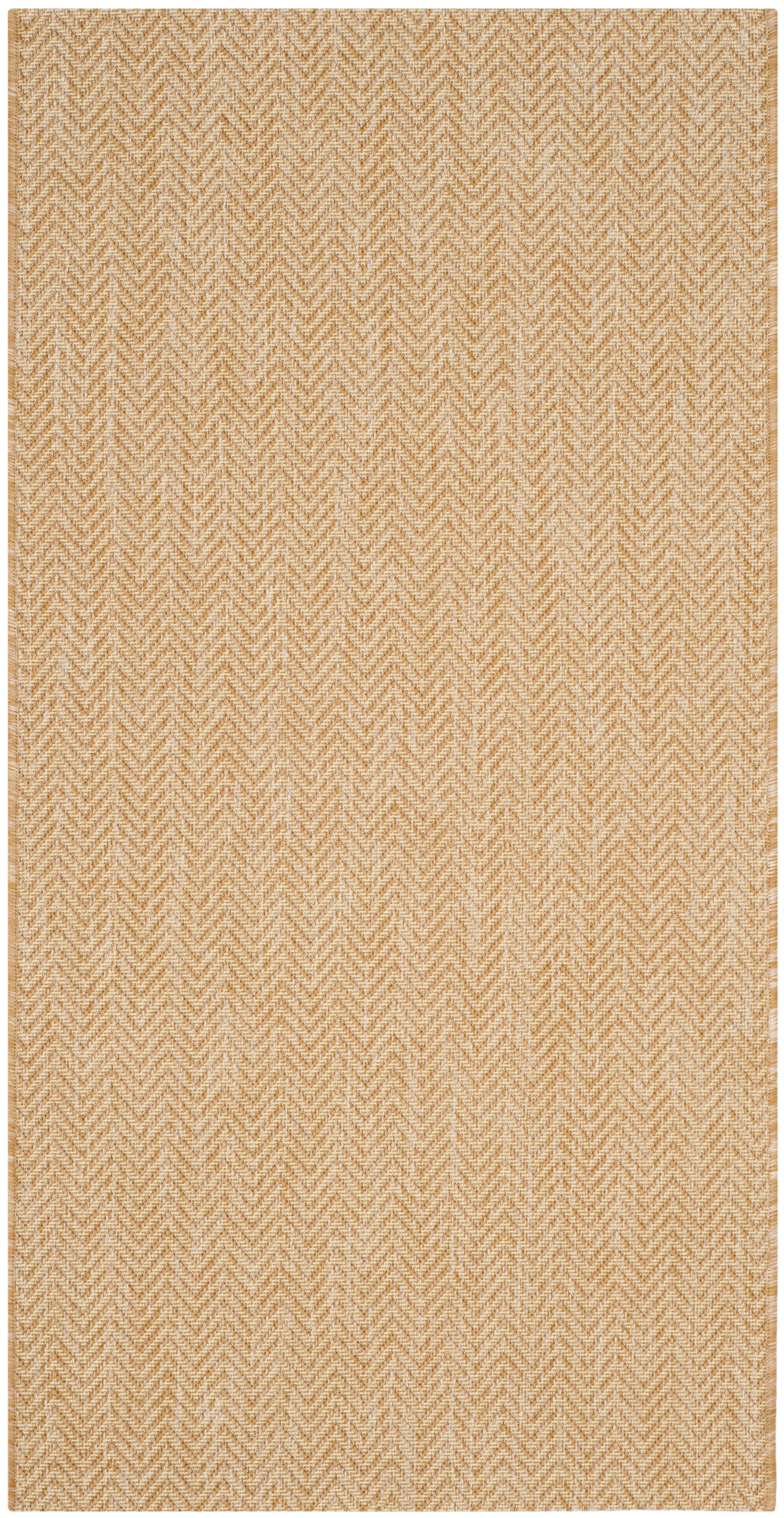 Safavieh Courtyard Blazhe Chevron Indoor/Outdoor Area Rug, Natural/Cream, 4' x 5'7"