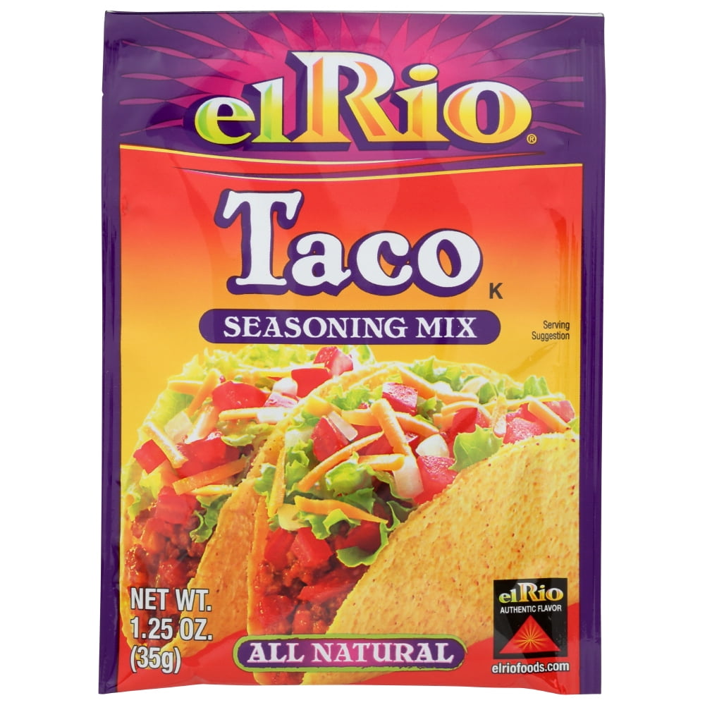 El Rio Mexican Seasonings Taco Seasoning Mix Packet, 1.25 Oz Walmart