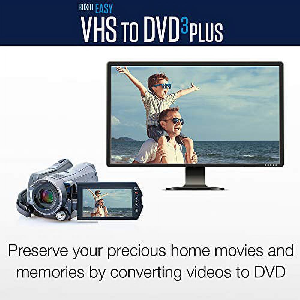 Roxio Easy VHS to DVD 3 Plus | VHS, Hi8, V8 Video to DVD or Digital Converter | - 2 Bonus DVDs [Windows] - image 2 of 2