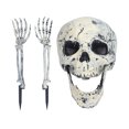 thumbnail image 4 of Décor Squelette, Crâne d'Halloween Compact Cosplay DIY pour Jardin pour Fête, 4 of 8