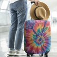 thumbnail image 2 of Colorful Rainbow Tie Dye Spiral Pattern Luggage Cover Fashion Suitcase Cover Baggage Covers Fit 25-28 Inch Luggage (Go Travel), 2 of 5