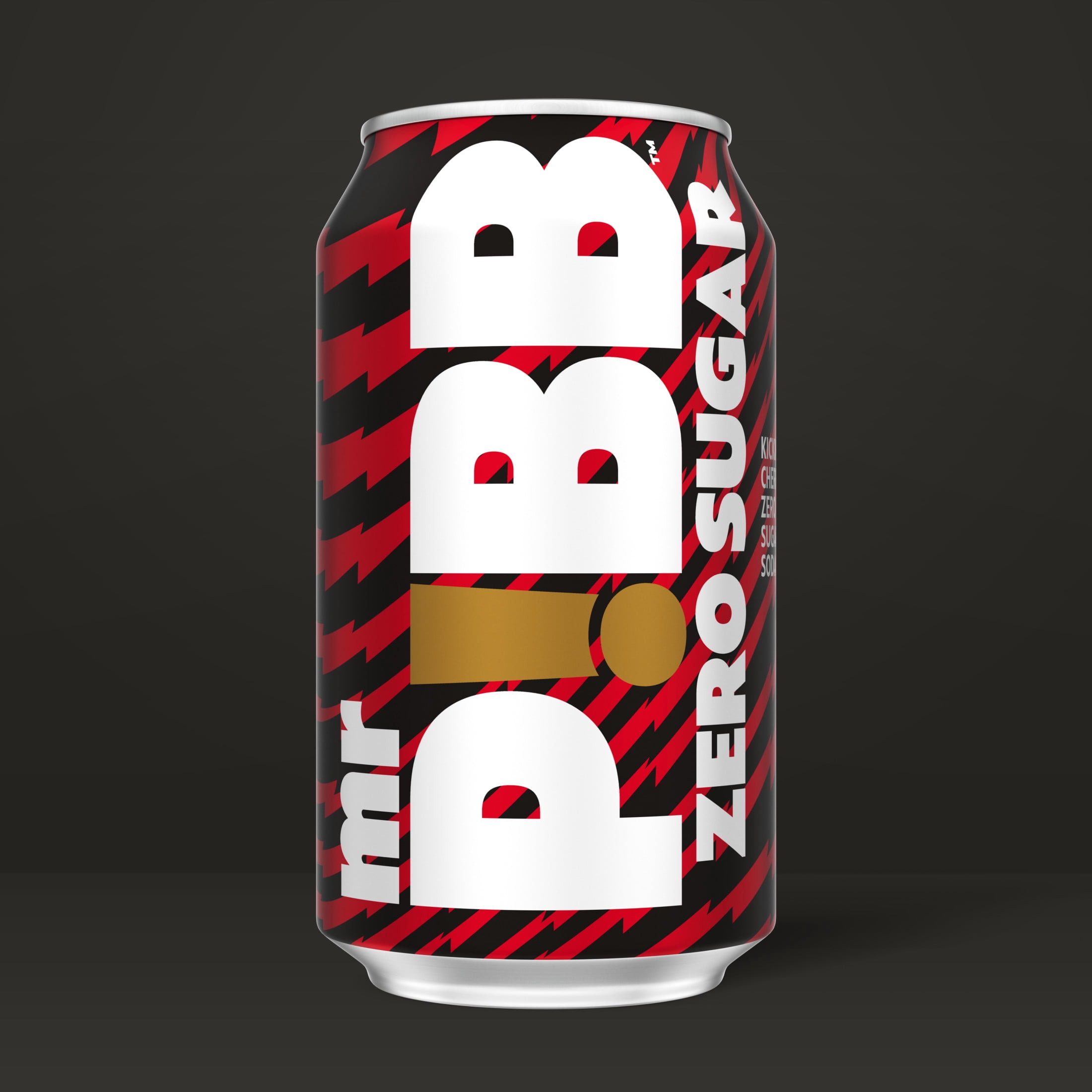 Mr. Pibb Zero Sugar Cherry Soda Pop Fridge Pack Cans, 12 fl oz, 12 Pack