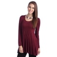 thumbnail image 3 of Women's Long Sleeve Scoop Neck Tunic Top, 3 of 5