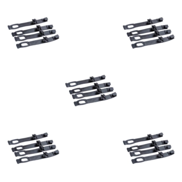 Kenally 4 piezas correas de goma prácticas para fijar faros de forma segura faros duraderos tira de goma fija negra Type2 NO2