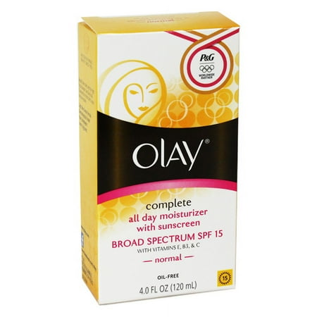 Olay Complete Lotion Moisturizer with SPF 15 Normal, 4.0 fl oz (Pack of 2)