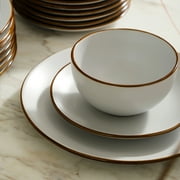 Stone Lain Brasa 16-Piece Dinnerware Set Stoneware, White