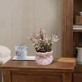 thumbnail image 4 of Luxcidy Mini Simulated Pinks Potted Flower Home Decoration, Artificial Green Plants Photography Prop Fake Plants, Desktop Silk Flower Arrangement for Office (B), 4 of 6