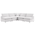thumbnail image 1 of Modular Lounge Sectional Deep Sofa Set, White, Fabric, Modern Contemporary, Outdoor Patio Balcony Cafe Bistro Garden Furniture Hotel Hospitality, 1 of 10