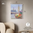 thumbnail image 5 of London Flower Market Canvas Monet Inspired Poster by Art Remedy, Gallery Wrapped, 24" x 30", 5 of 7