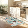 thumbnail image 4 of BERTHMEER 2'x3' Small Green Area Rugs for Bathroom Bedroom Entryway Kitchen Dorm Entrance Non Slip Washable Floral Vintage Oriental Flower Rugs, 4 of 7