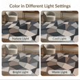 thumbnail image 7 of ODIKA 8'x10' Washable Area Rug Charcoal and Taupe Geometric Abstract Design Contemporary Artistic with Angular Shapes for Living Room, Under Sectional, Family , Durable, Non-Slip, 7 of 7
