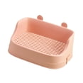 thumbnail image 4 of Caja de arena de conejo accesorios de jaula rectangular de de mascotas, esquina para ir al baño de , inodoro para hurones Galesaurs rosa, 4 of 8