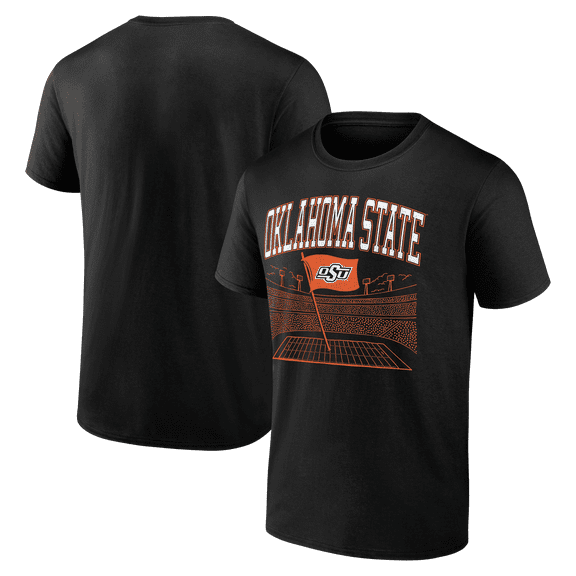 Men's Black Oklahoma State Cowboys Flag Plant T-Shirt